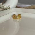 LAYERED LEAF RING