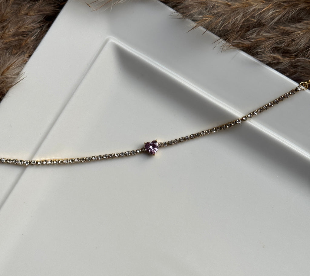 HEART TENNIS BRACELET