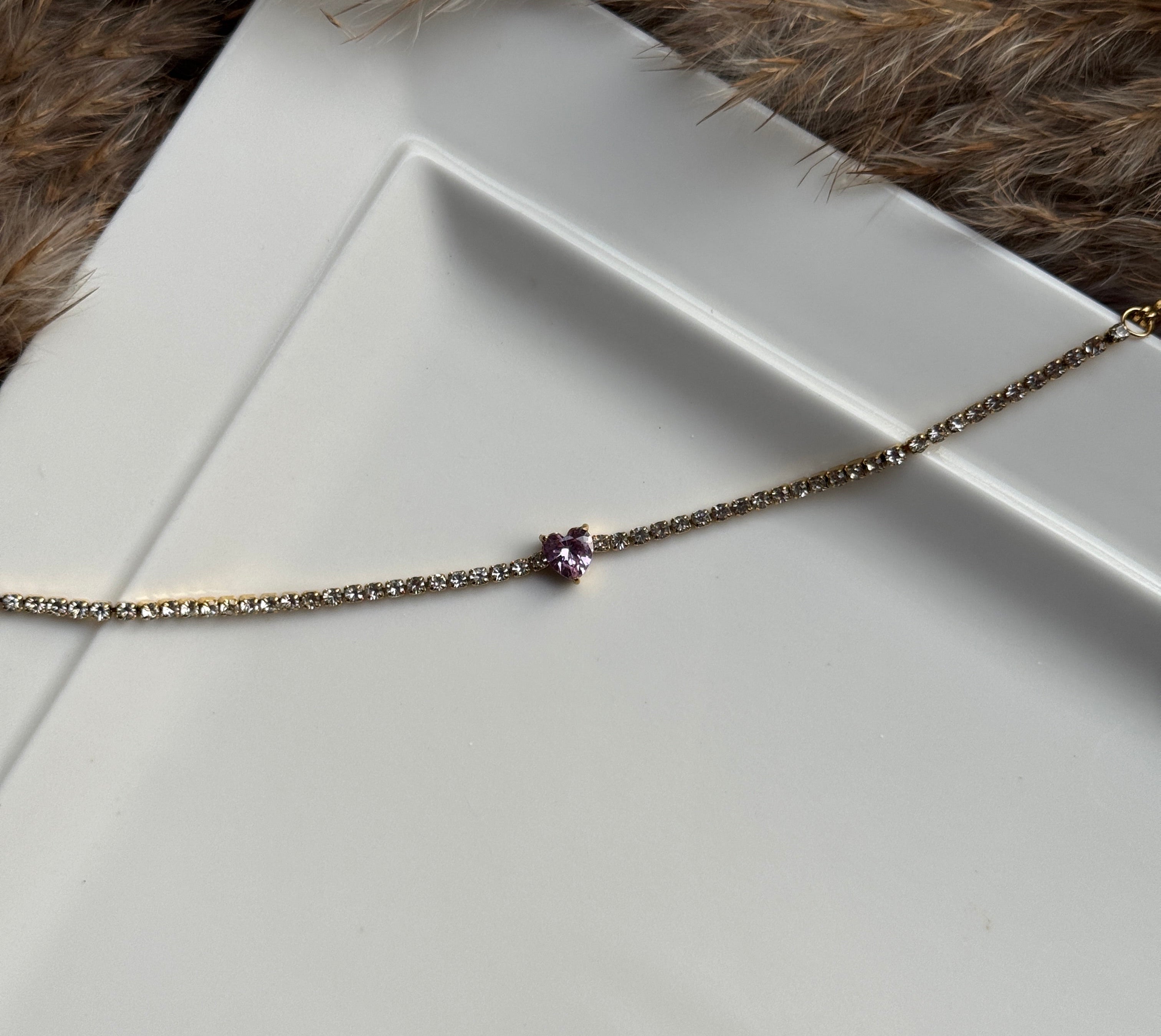 HEART TENNIS BRACELET