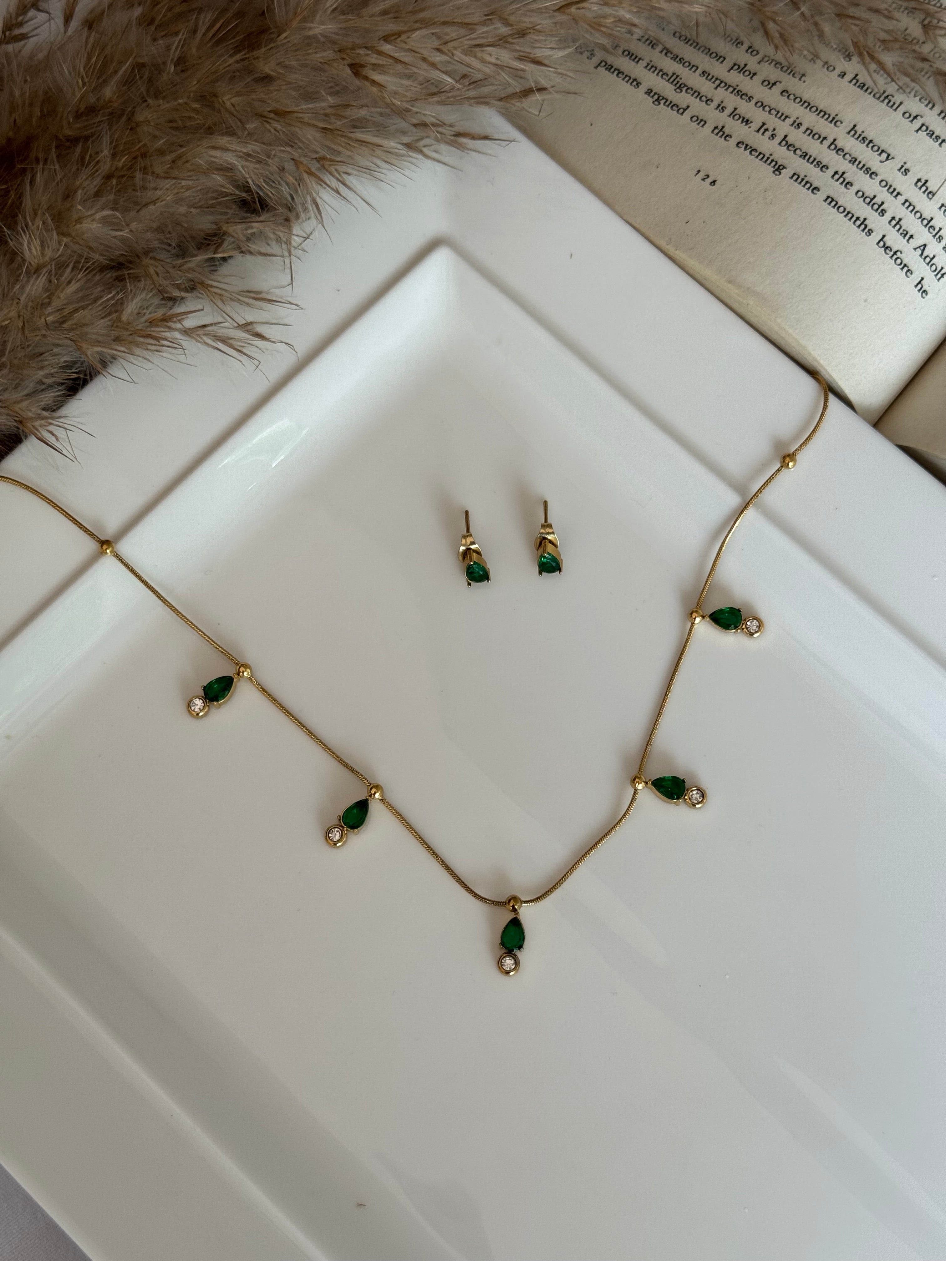 FIONA NECKLACE EARRINGS COMBO