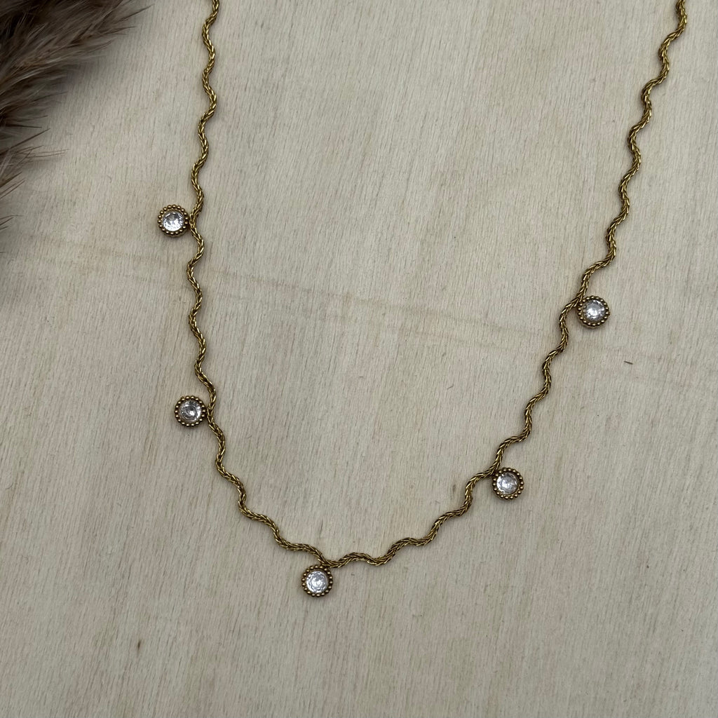 WAVY STONE NECKLACE