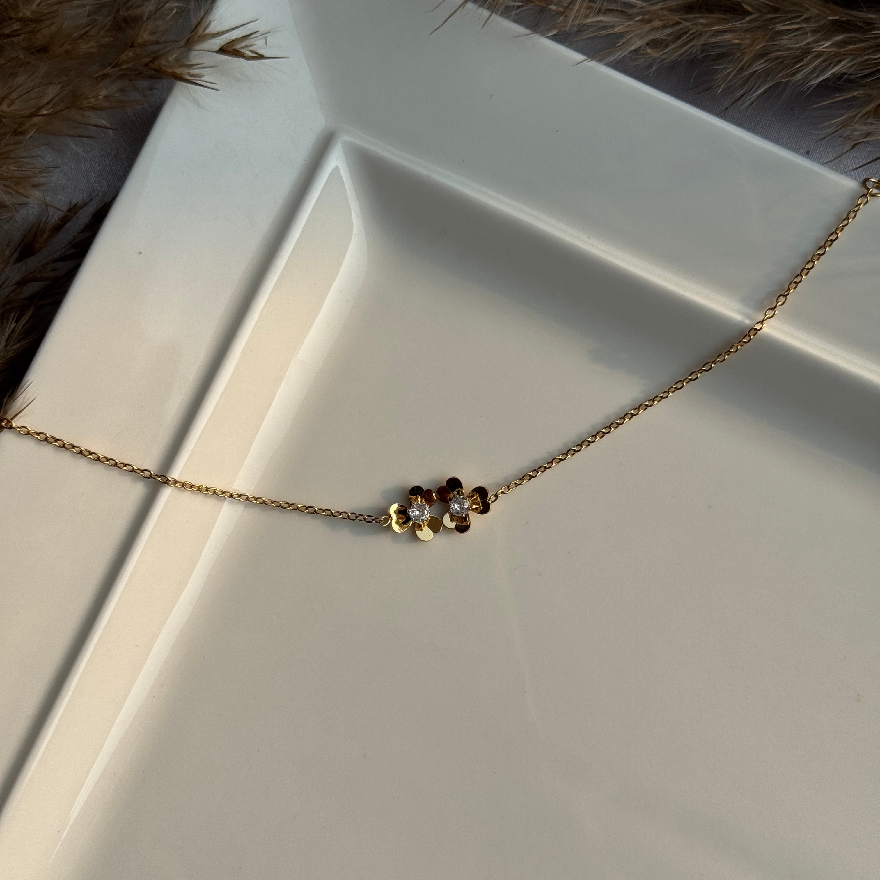 TWIN FLOWER BRACELET