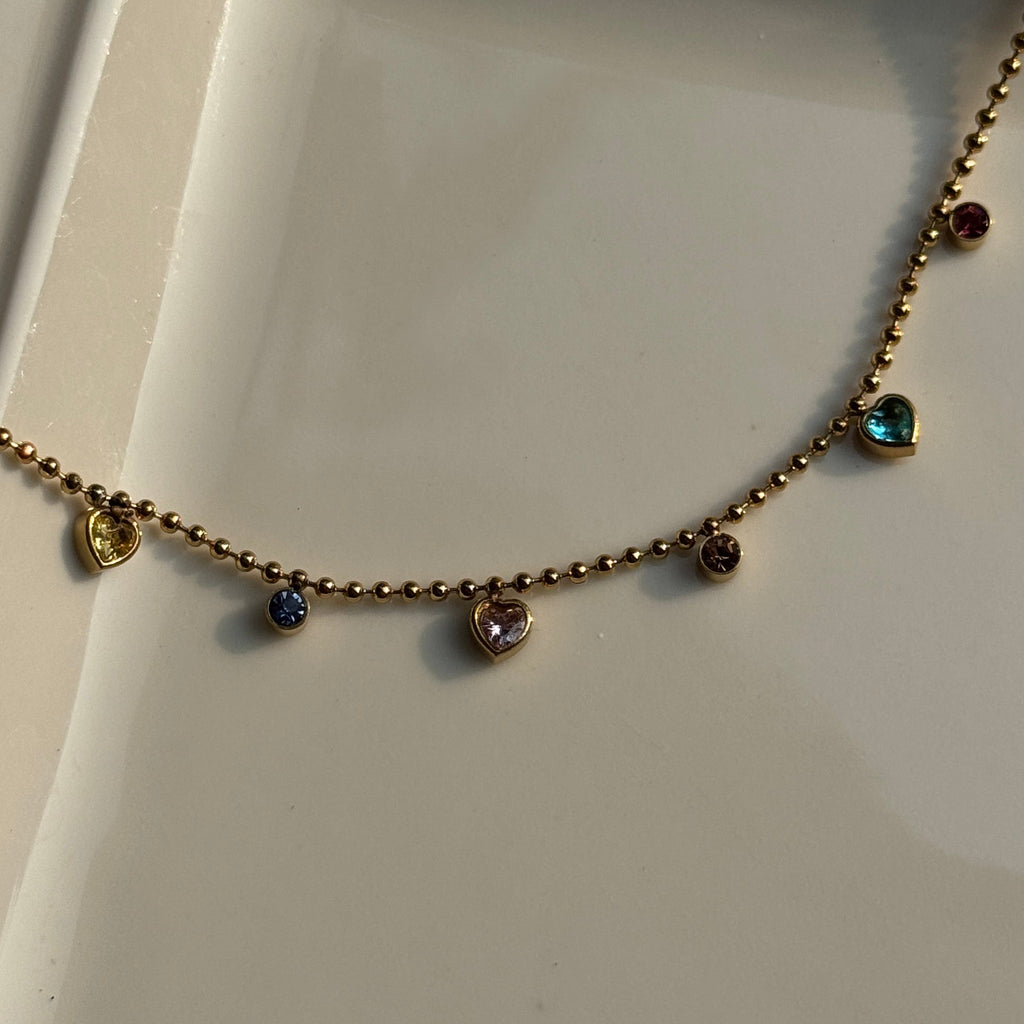RAINBOW HEART BRACELET