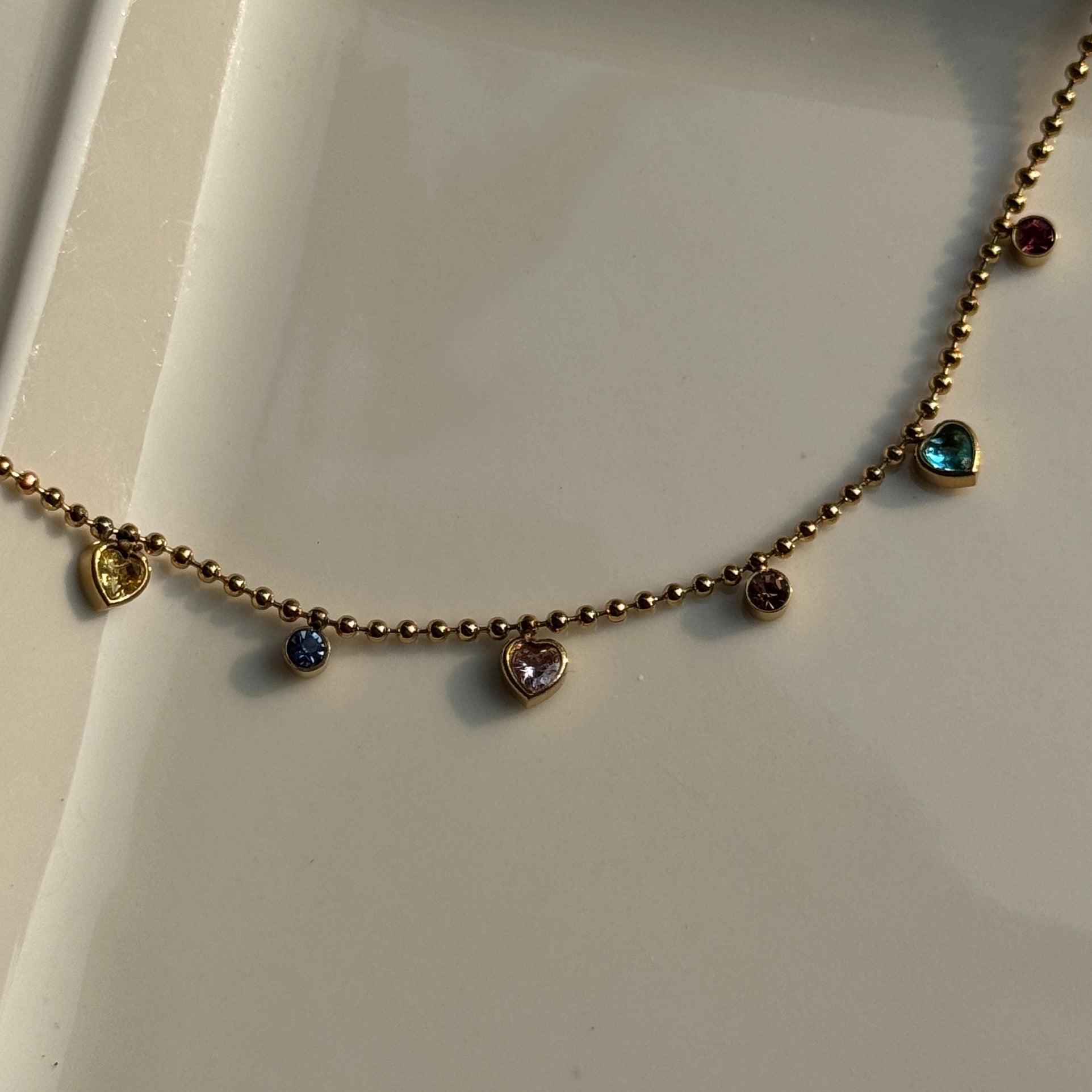 RAINBOW HEART BRACELET