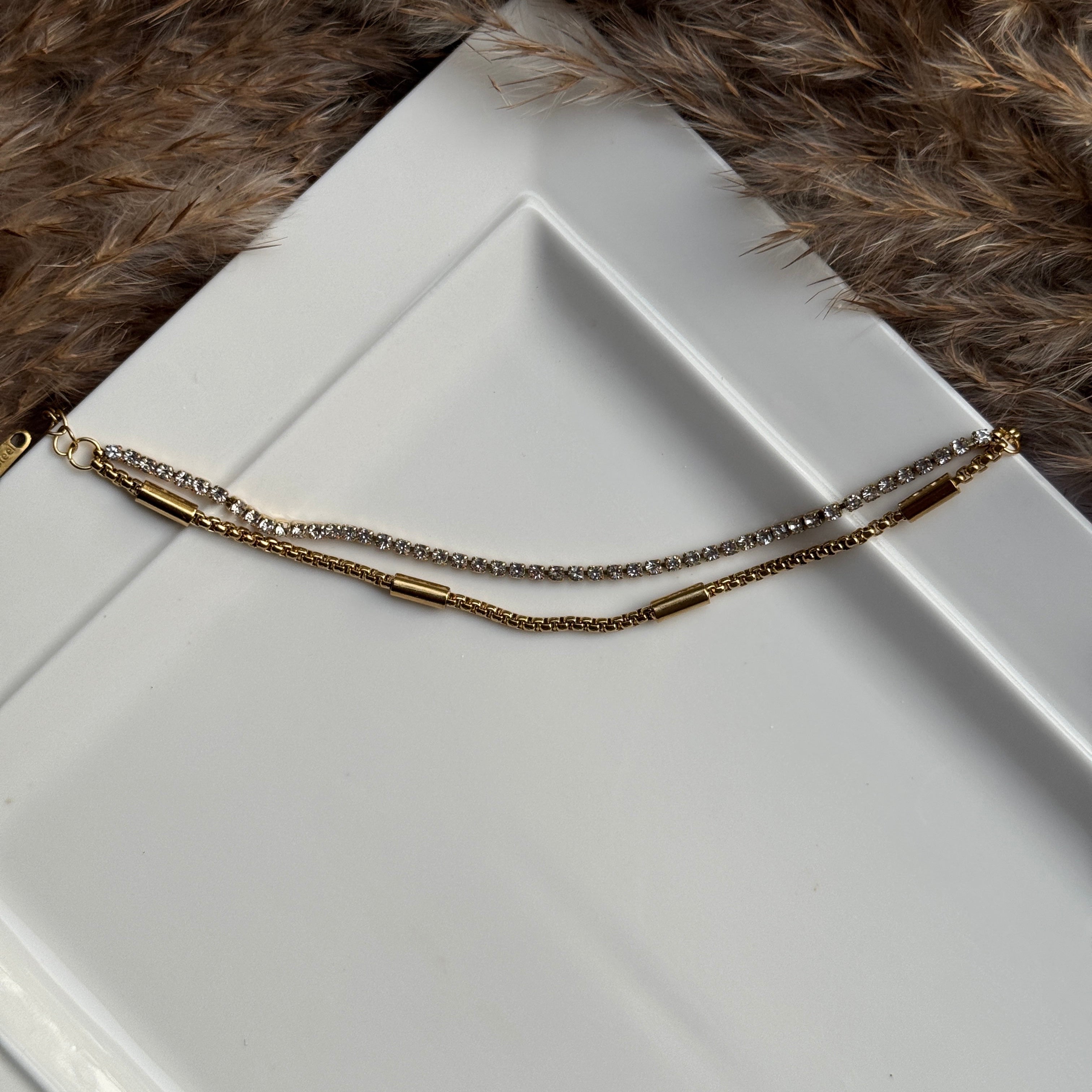 DUAL LAYER TENNIS BRACELET
