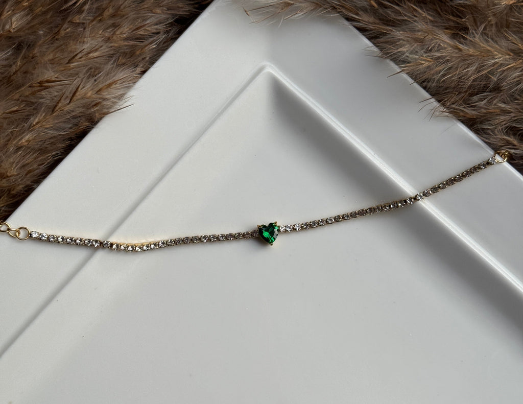 HEART TENNIS BRACELET
