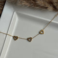 CHUNKY HEART STONE BRACELET