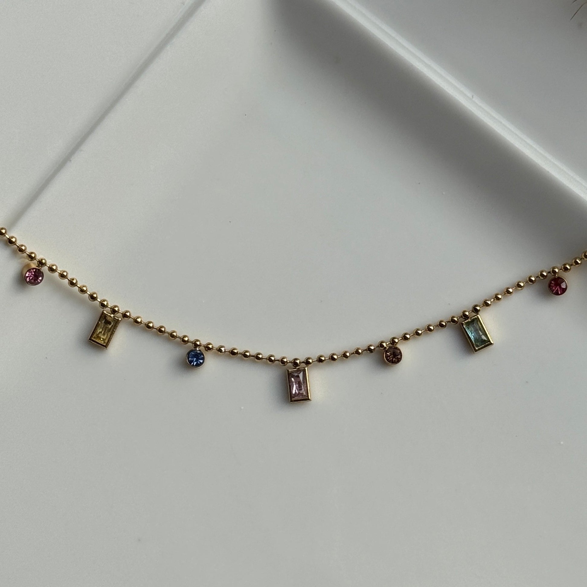 MULTISTONED RECTANGLE BRACELET